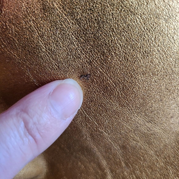 VINTAGE VAKKO RARE METALLIC GOLD LEATHER JACKET - Picture 6 of 9